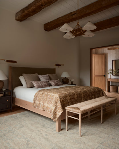 Priya Rug in Bone/Bluestone