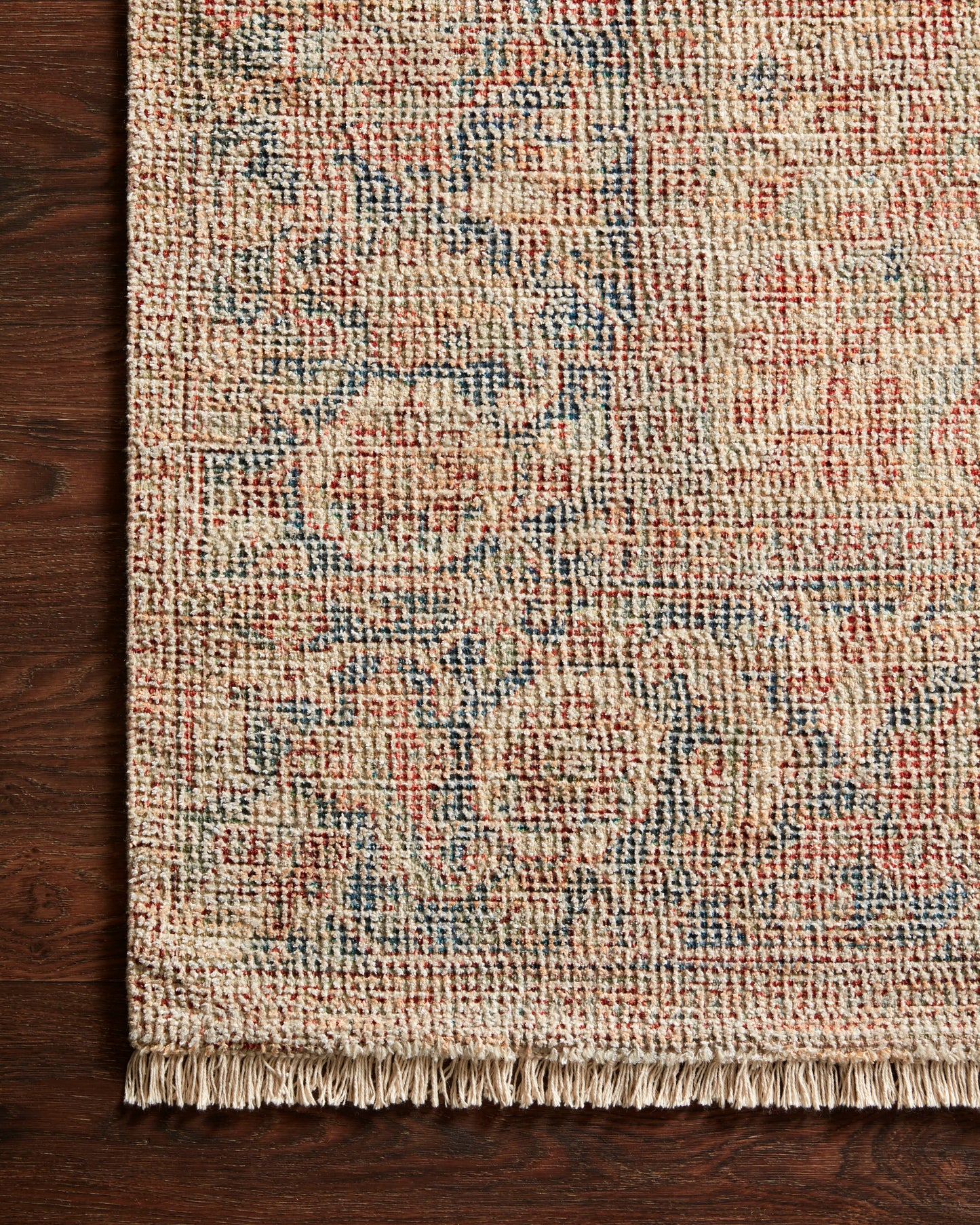Priya Rug in Brick/Navy