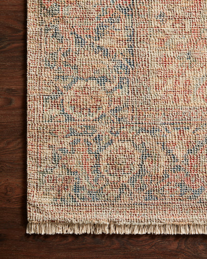 Priya Rug in Brick/Navy