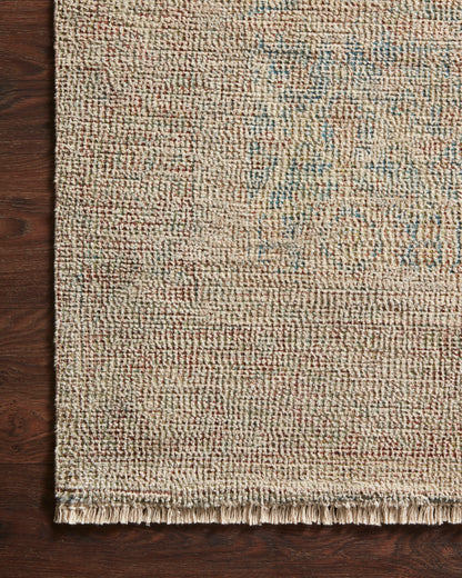 Priya Rug in Denim/Rust