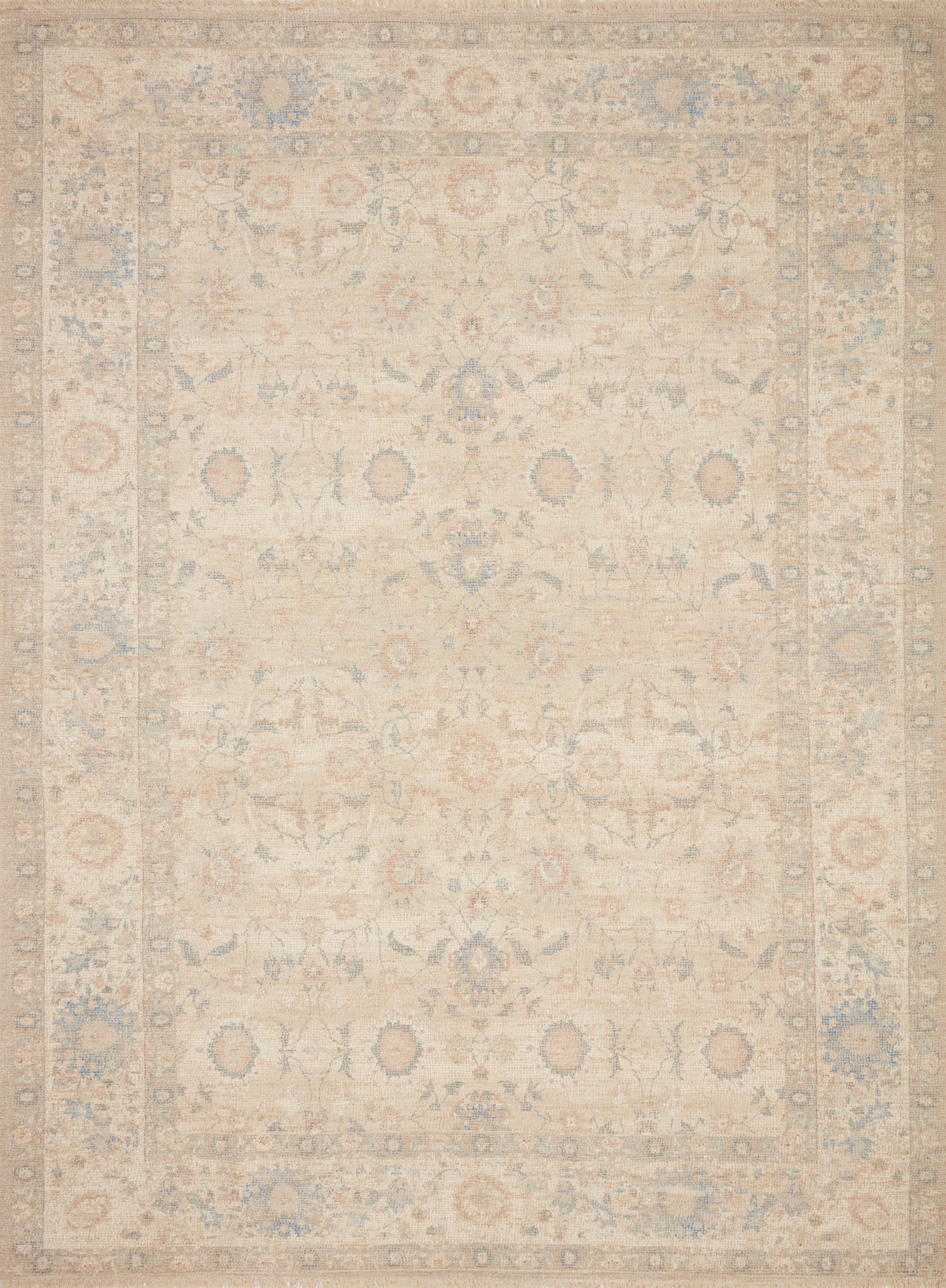 Priya Rug in Natural/Blue