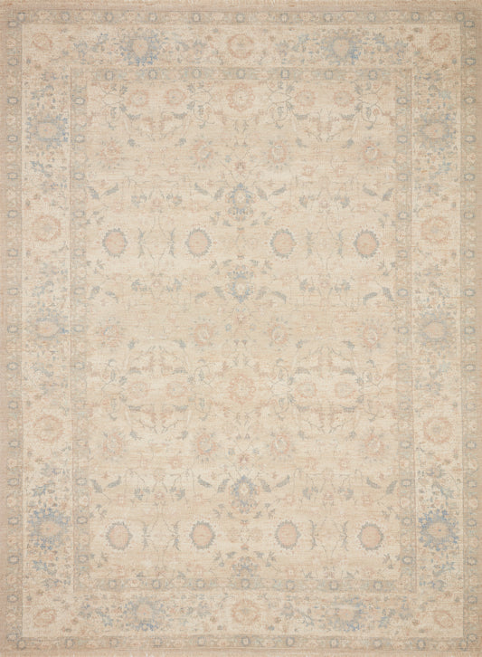 Priya Rug in Natural/Blue