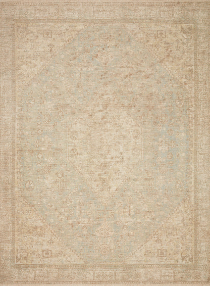 Priya Rug in Ocean/Ivory