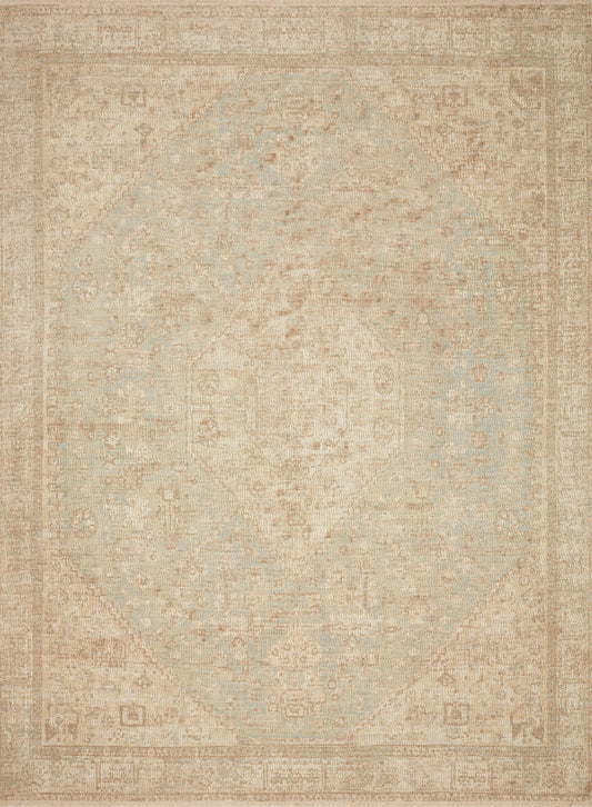 Priya Rug in Ocean/Ivory