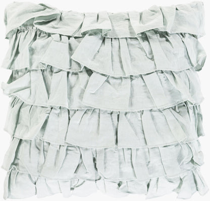 Ruffle Cushion in Baby Blue