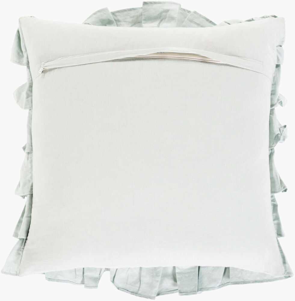 Ruffle Cushion in Baby Blue