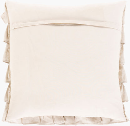 Ruffle Cushion in White