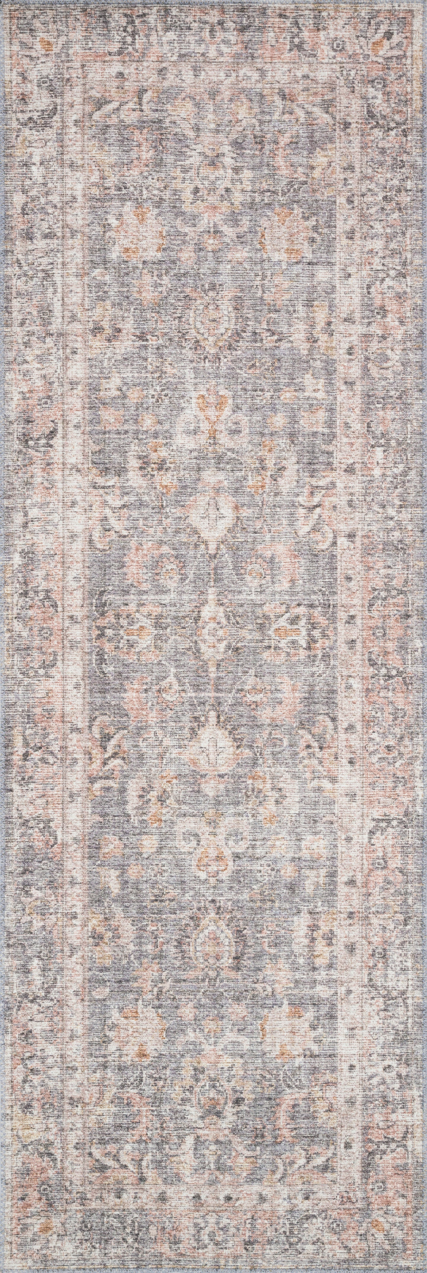 Sophie Rug in Grey/Apricot
