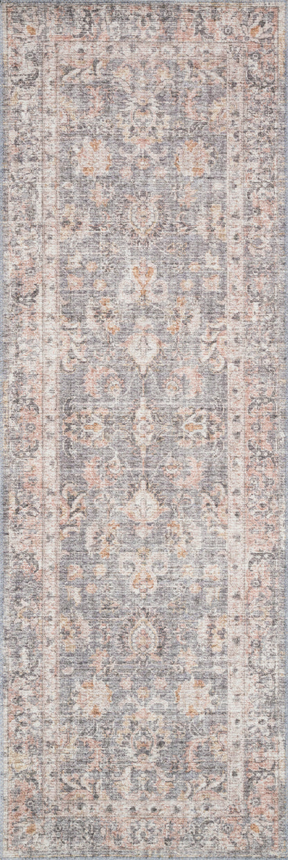 Sophie Rug in Grey/Apricot