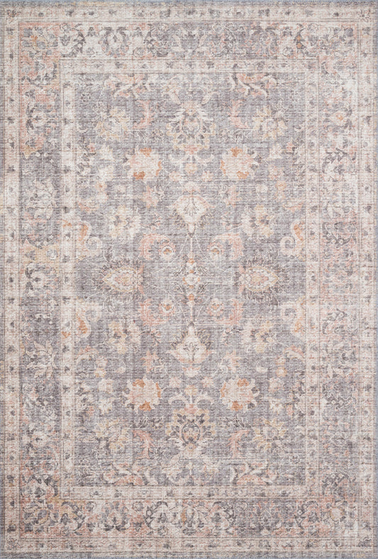 Sophie Rug in Grey/Apricot