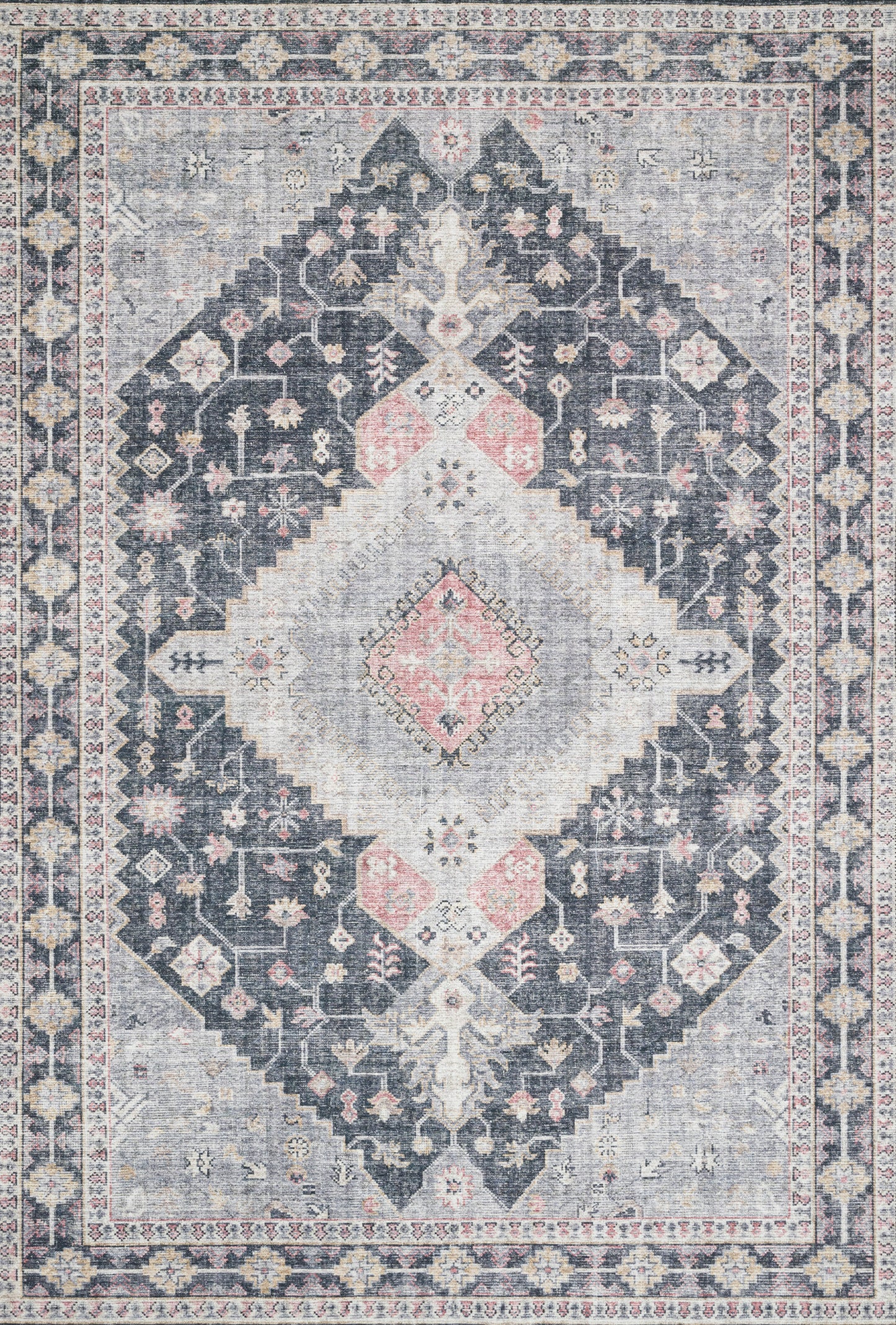 Sophie Rug in Charcoal/Multi