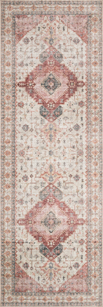 Sophie Rug in Ivory/Berry