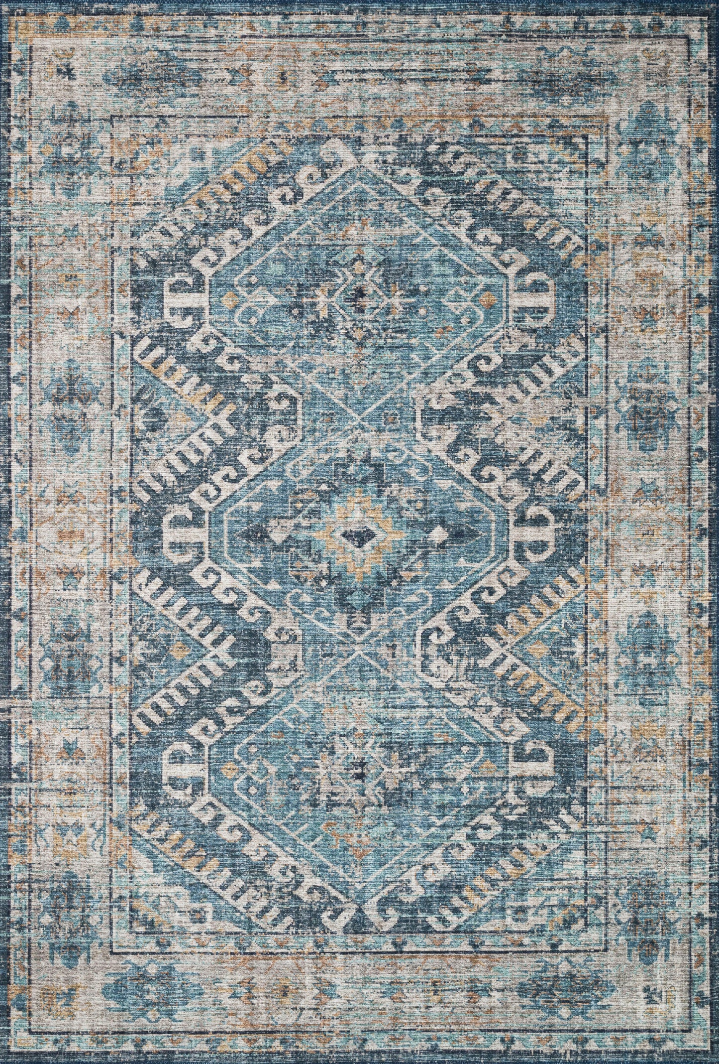 Sophie Rug in Denim/Natural