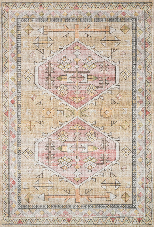 Sophie Rug in Gold/Blush