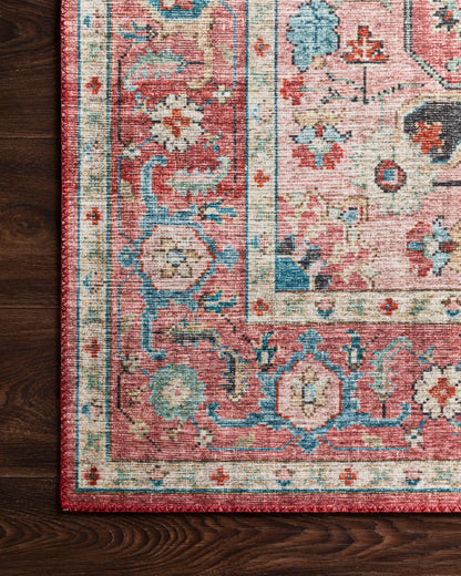 Sophie Rug in Brick/Ocean