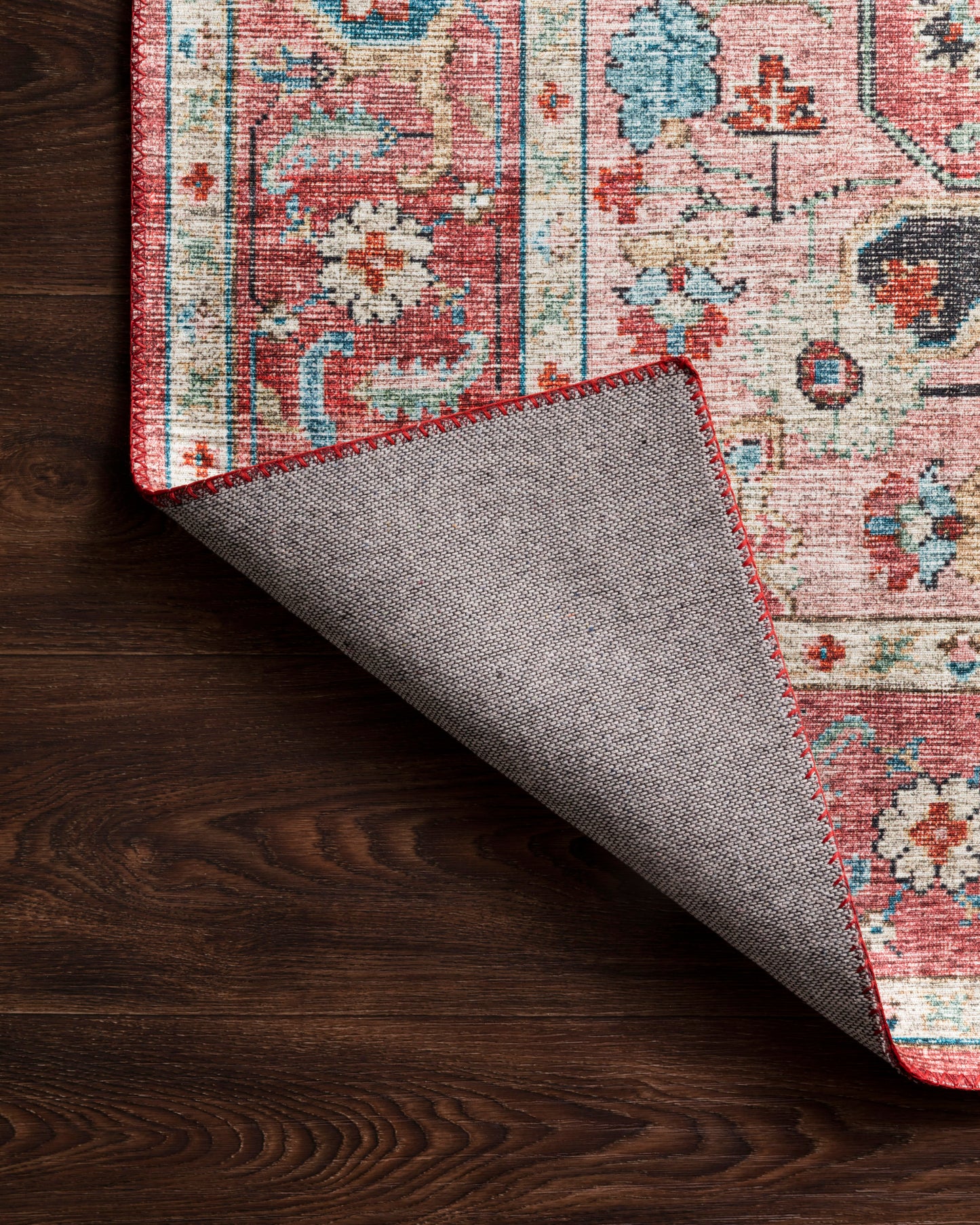 Sophie Rug in Brick/Ocean