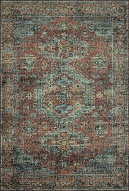 Sophie Rug in Terracotta/Sky
