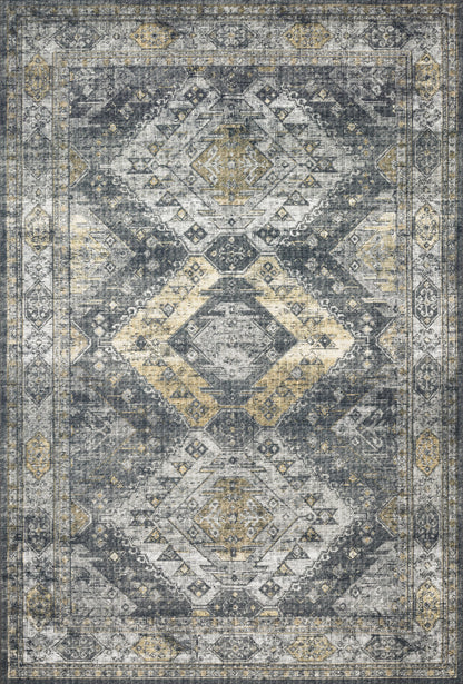 Sophie Rug in Graphite/Silver