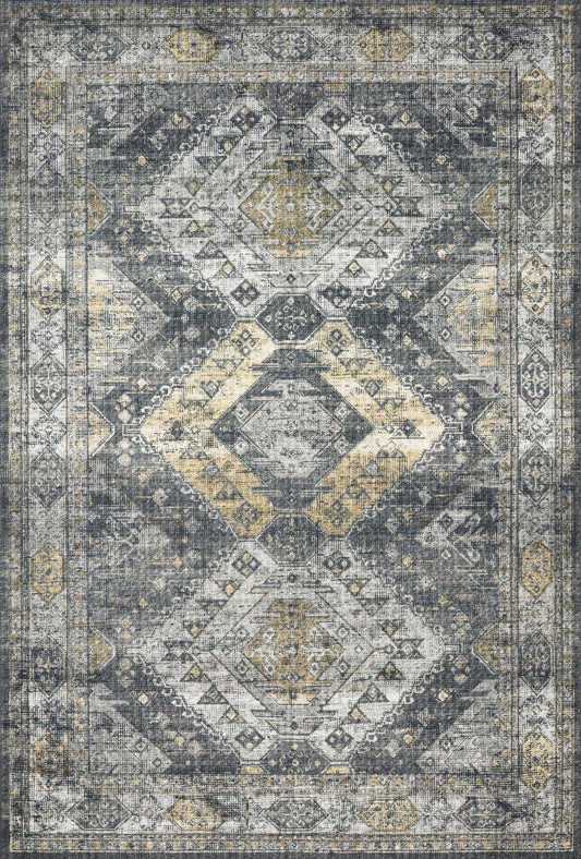 Sophie Rug in Graphite/Silver