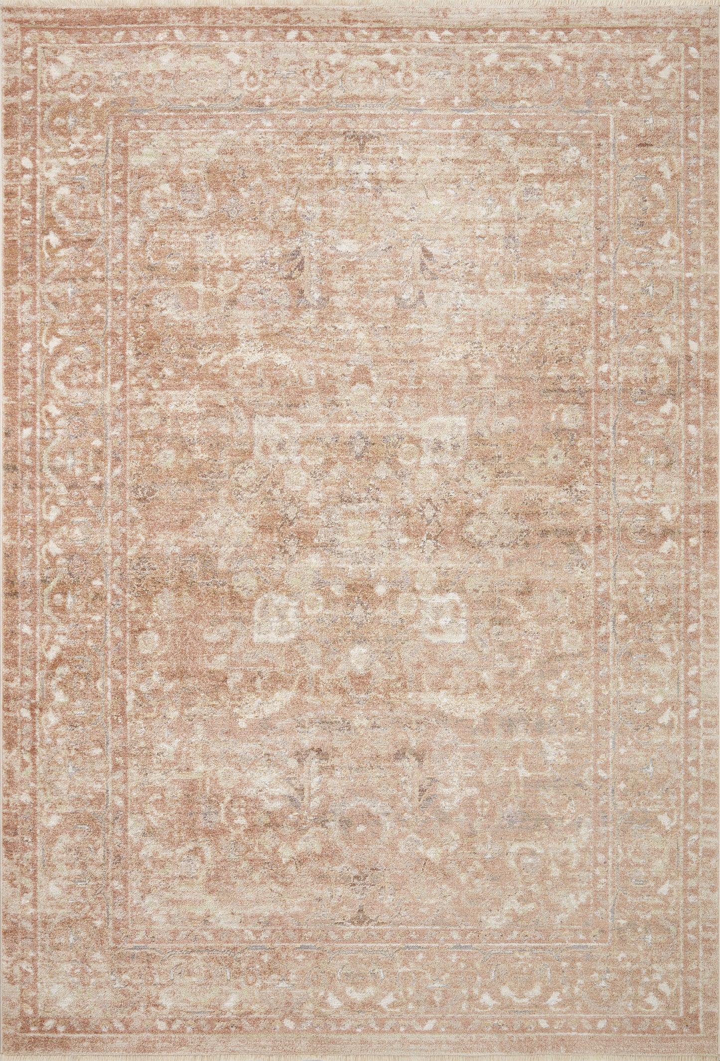 Serena Rug in Terracotta/Natural