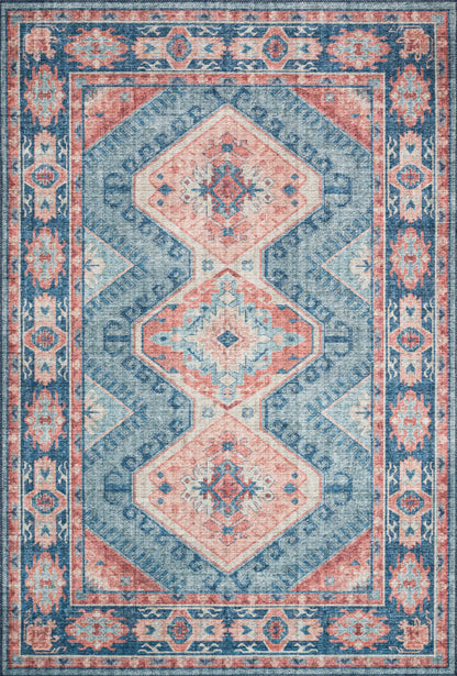 Sophie Rug in Turquoise/Terracotta
