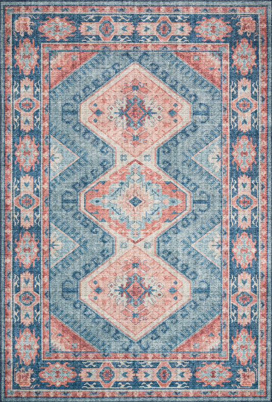 Sophie Rug in Turquoise/Terracotta