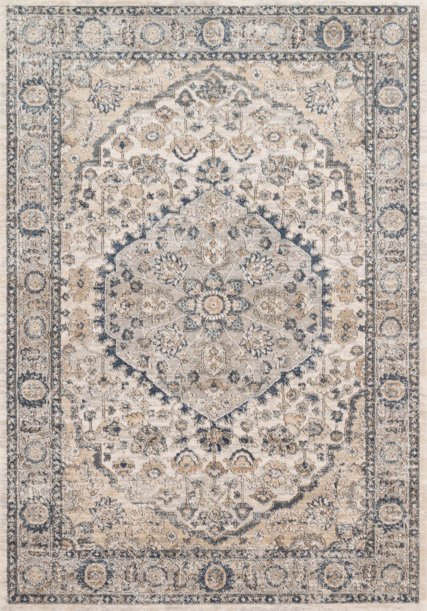 Sadie Rug in Natural/Light Grey