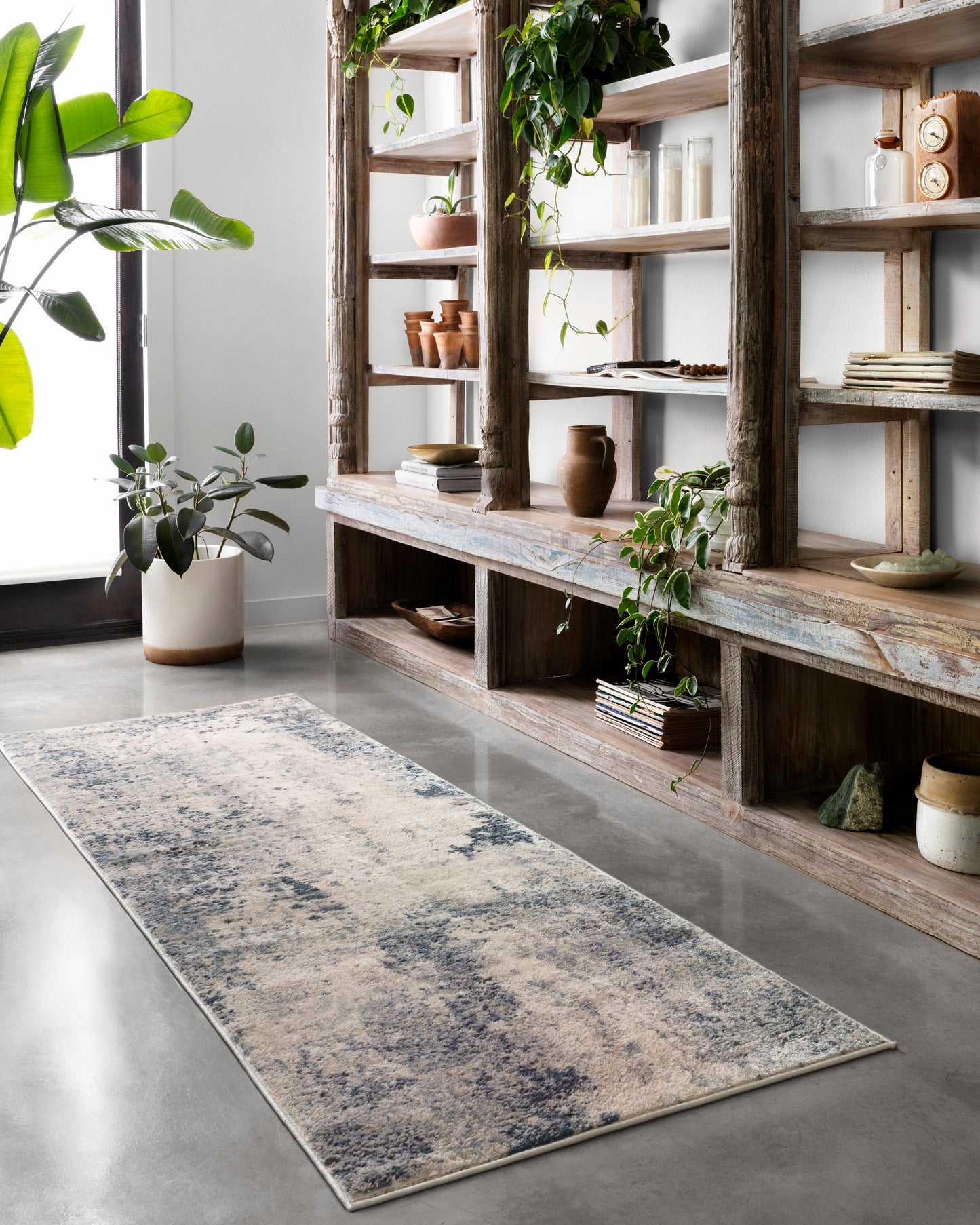 Sadie Rug in Natural/Denim