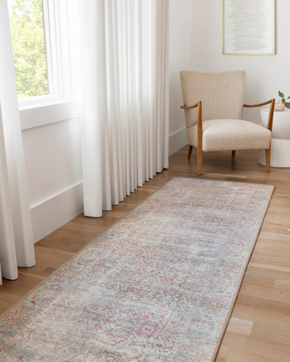 Freya Rug in Red/Teal