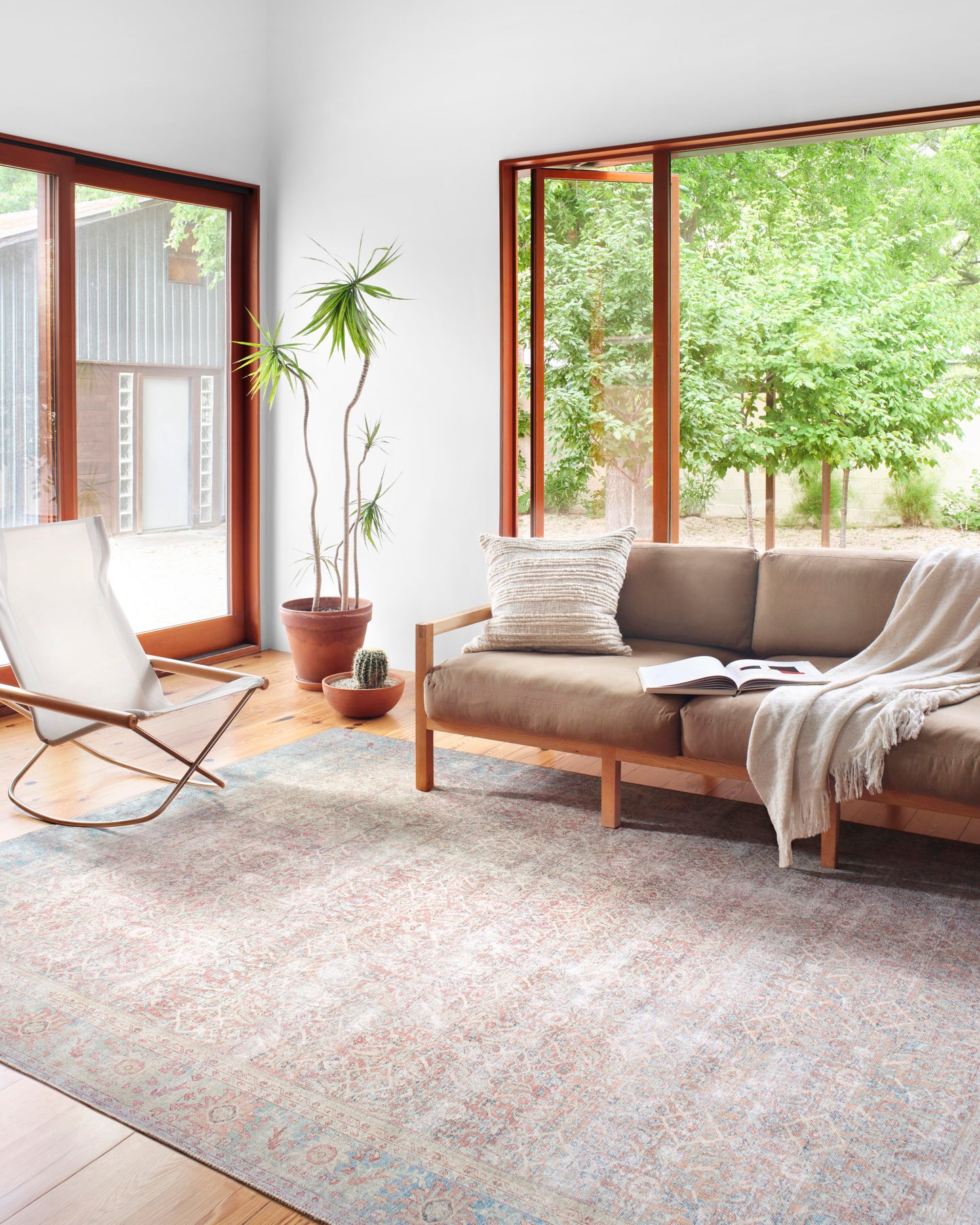 Freya Rug in Red/Teal