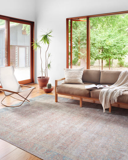 Freya Rug in Red/Teal