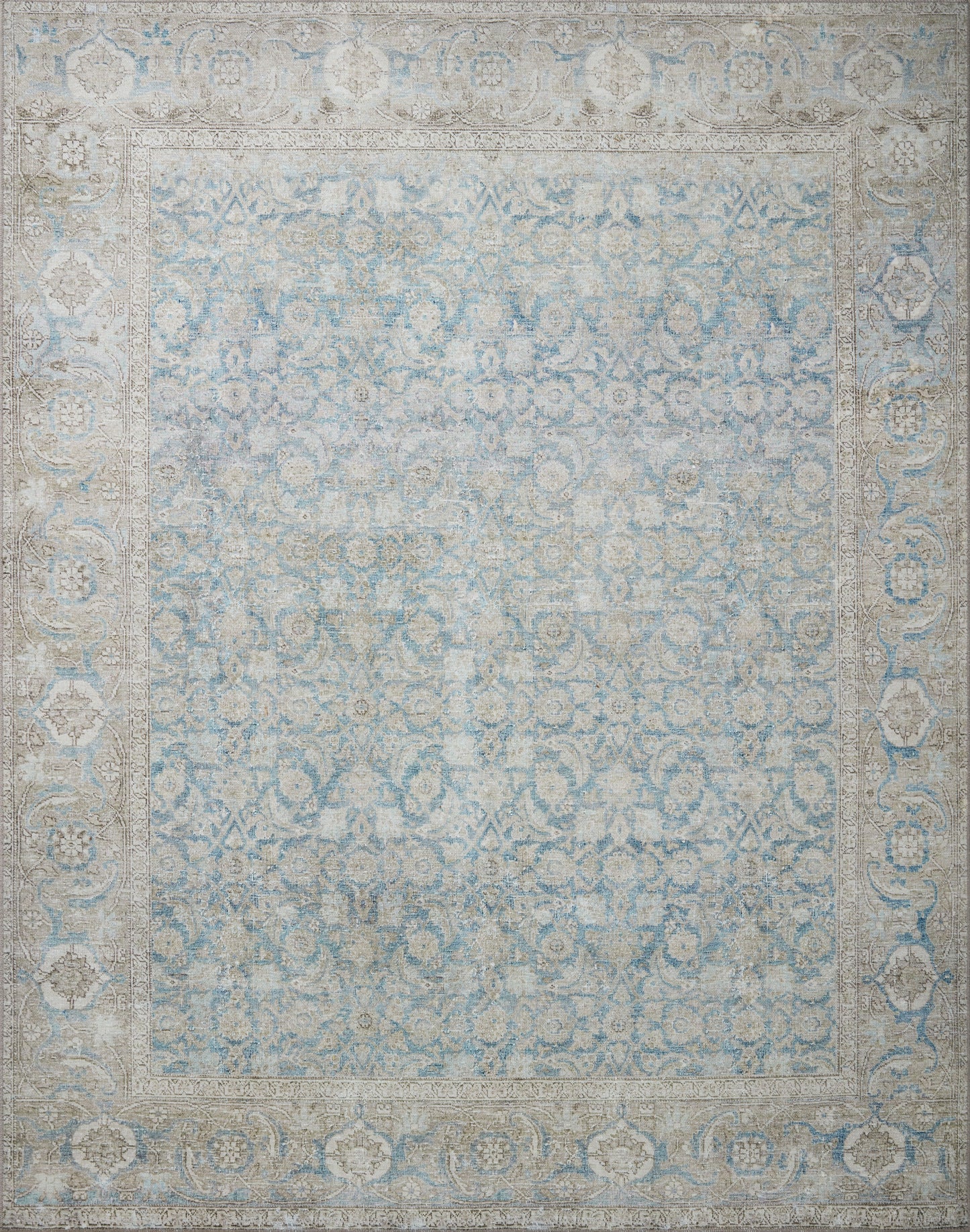 Freya Rug in Ocean/Silver