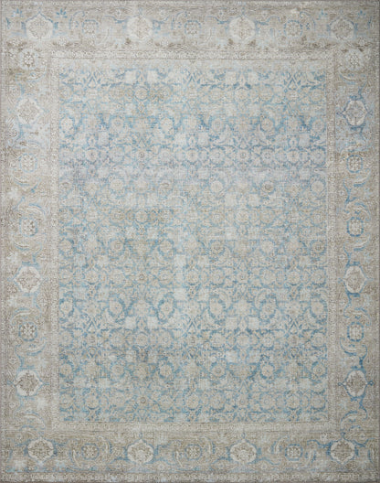 Freya Rug in Ocean/Silver