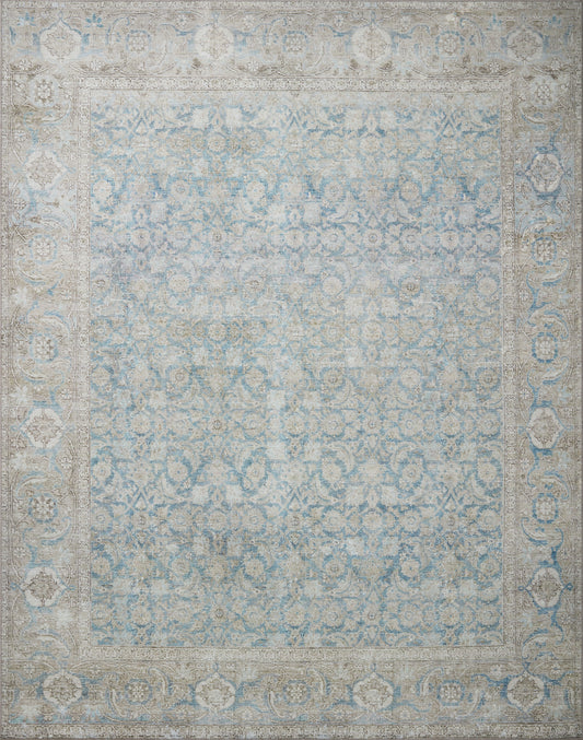 Freya Rug in Ocean/Silver