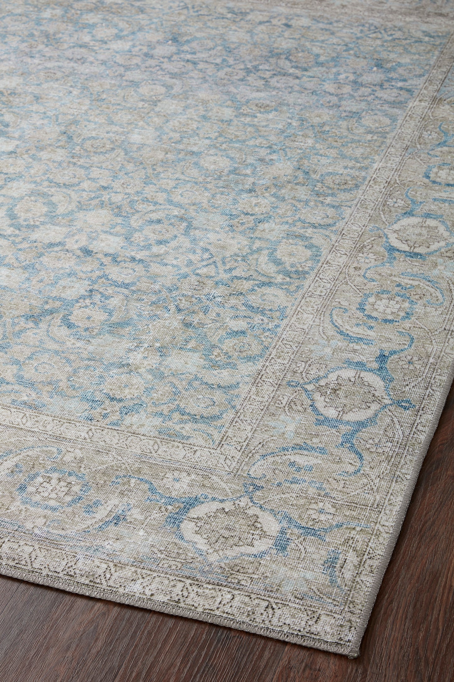 Freya Rug in Ocean/Silver