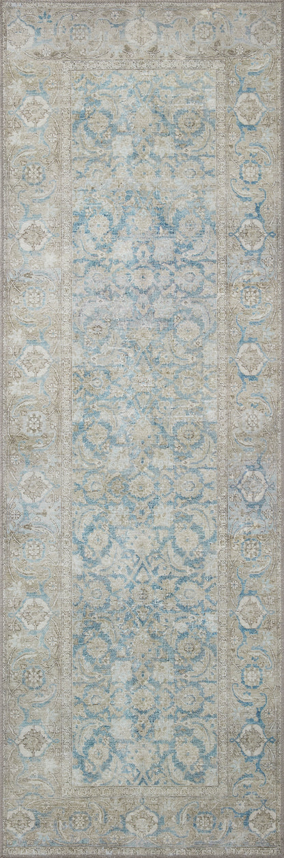 Freya Rug in Ocean/Silver