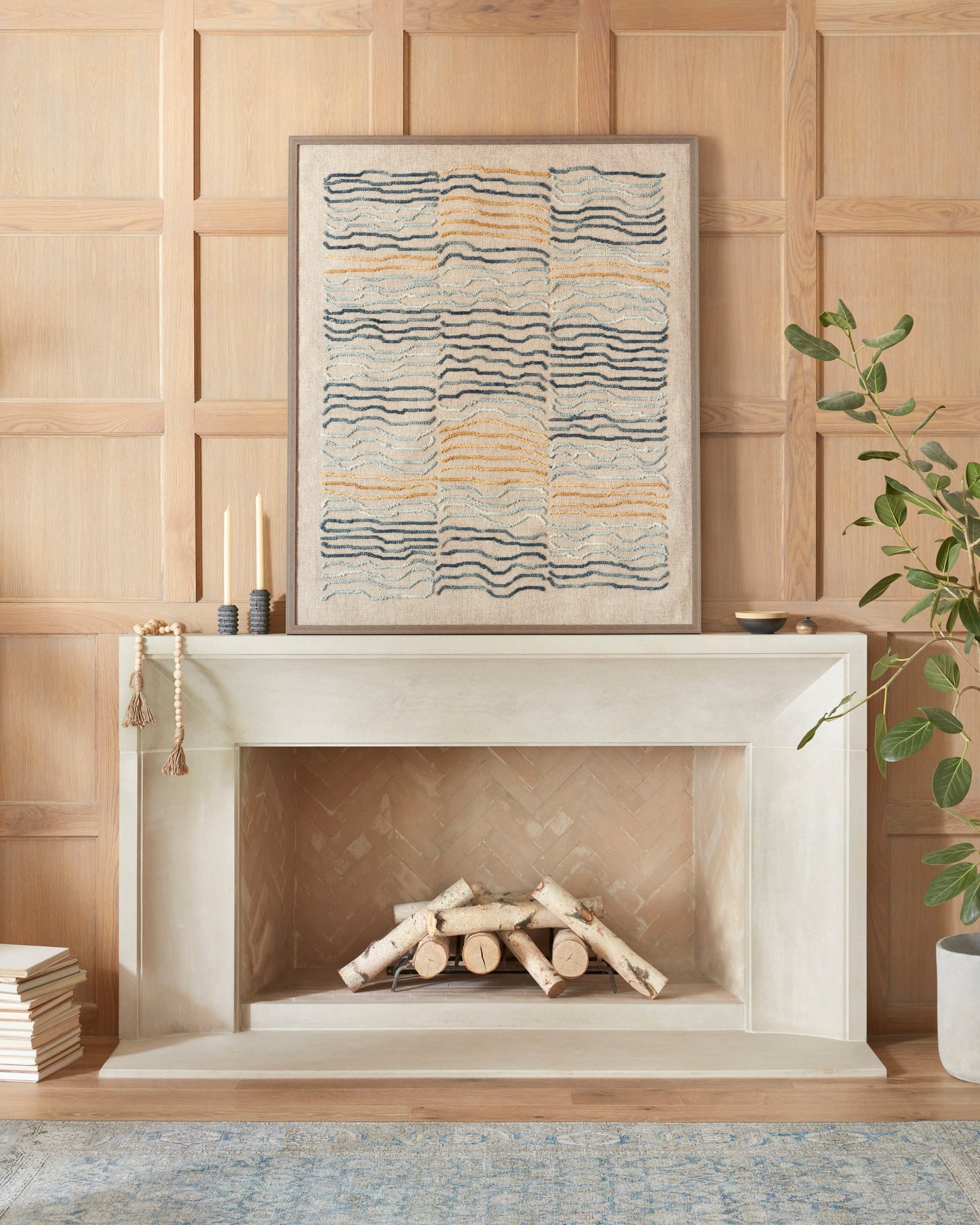 Freya Rug in Ocean/Silver