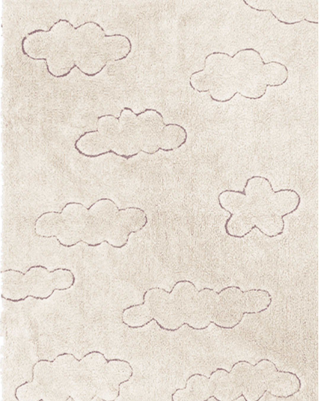 RugCycled Washable Rug in Clouds