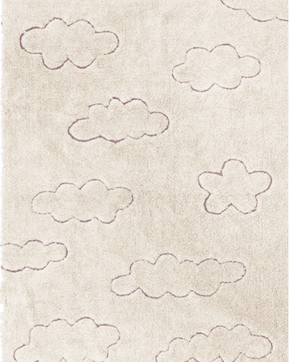 RugCycled Washable Rug in Clouds