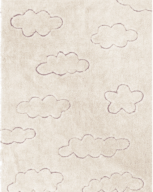 RugCycled Washable Rug in Clouds