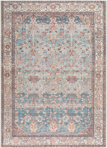 Lana Rug in Vintage Aqua