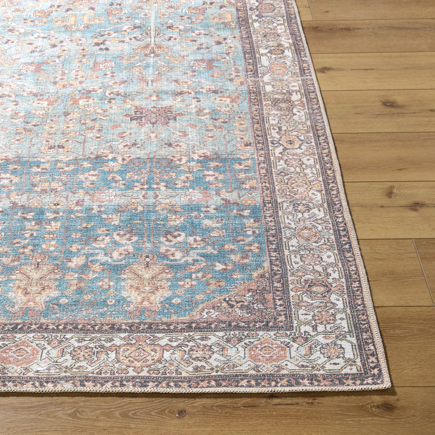 Lana Rug in Vintage Aqua