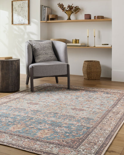 Lana Rug in Vintage Aqua