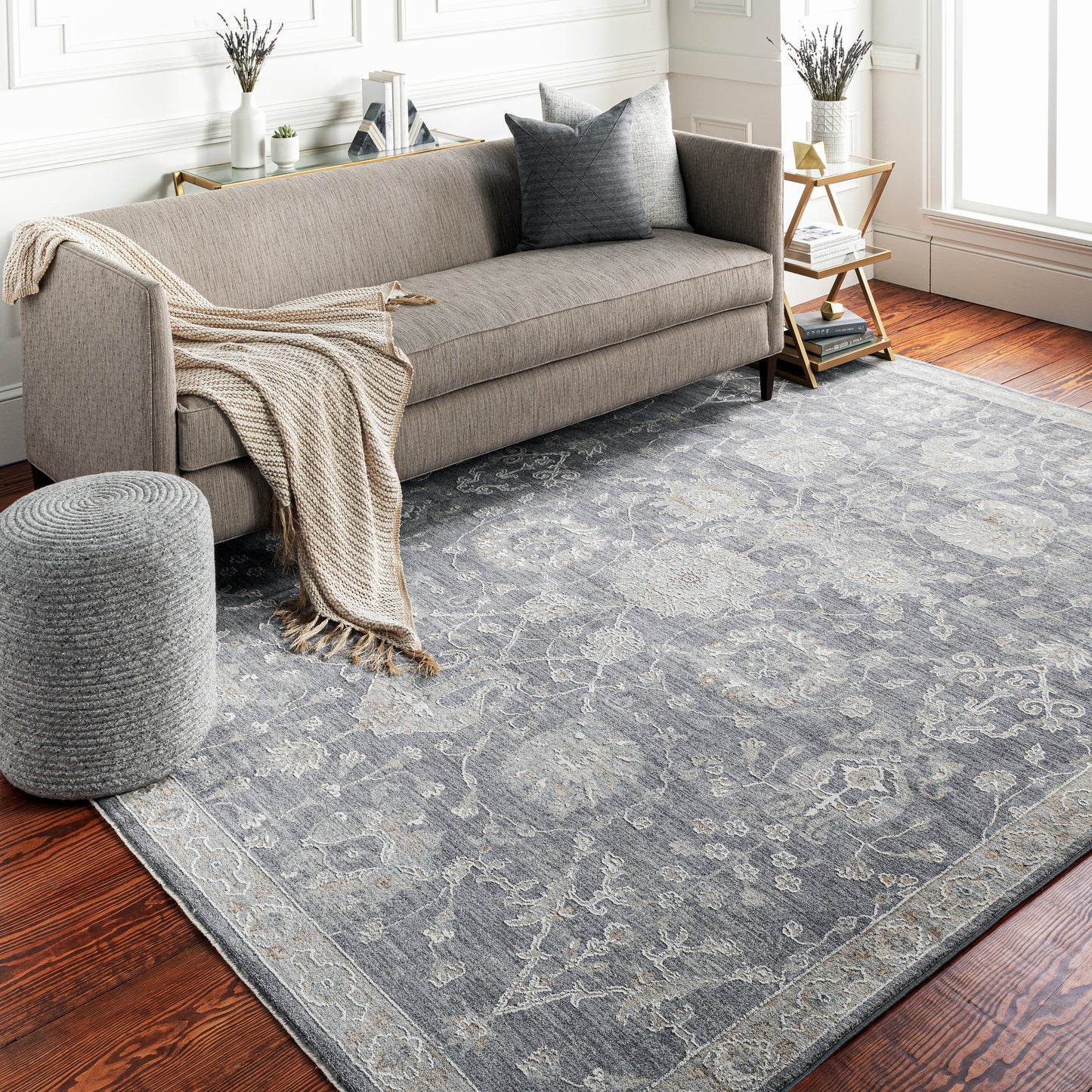 Gatsby Rug in Dark Grey
