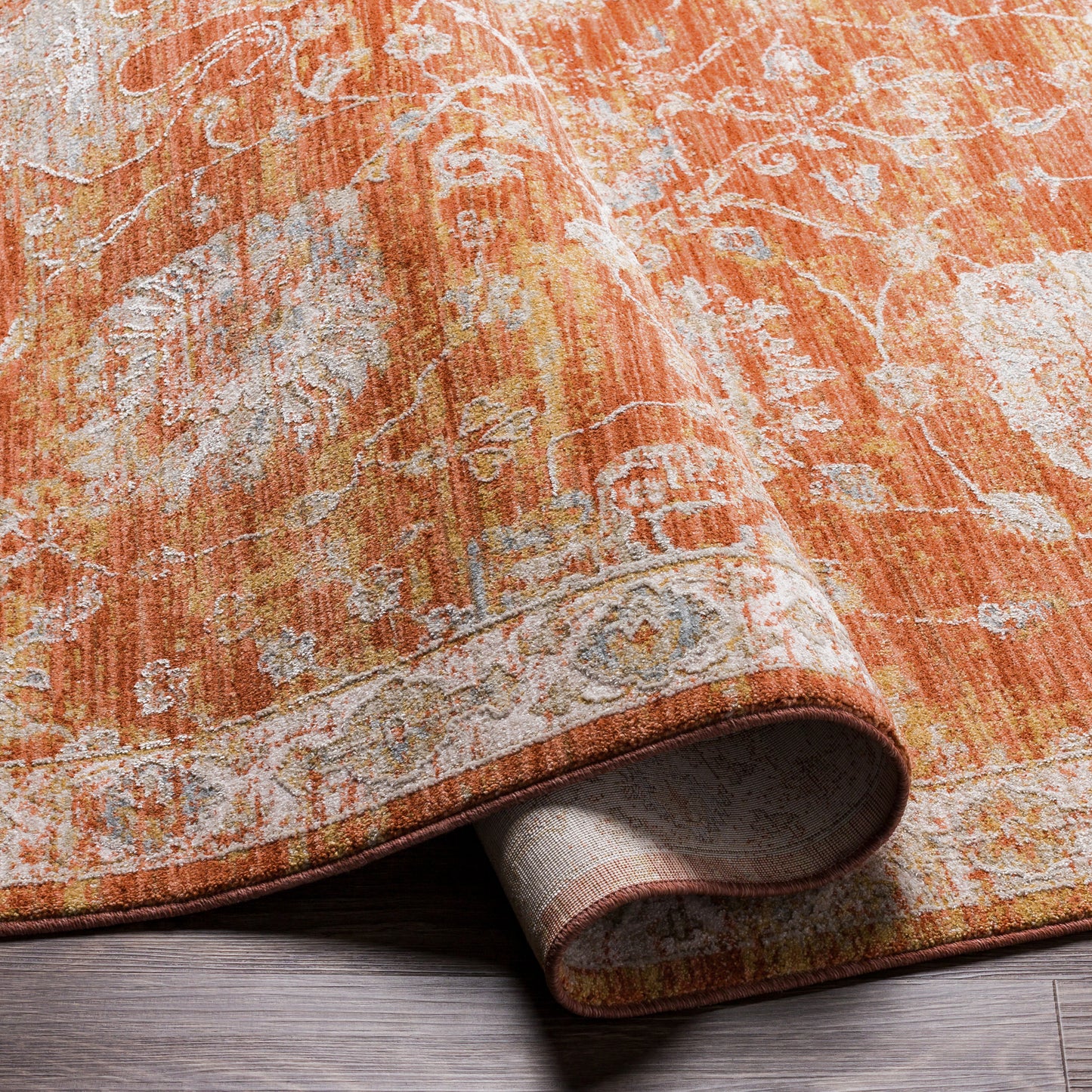 Gatsby Rug in Tangerine