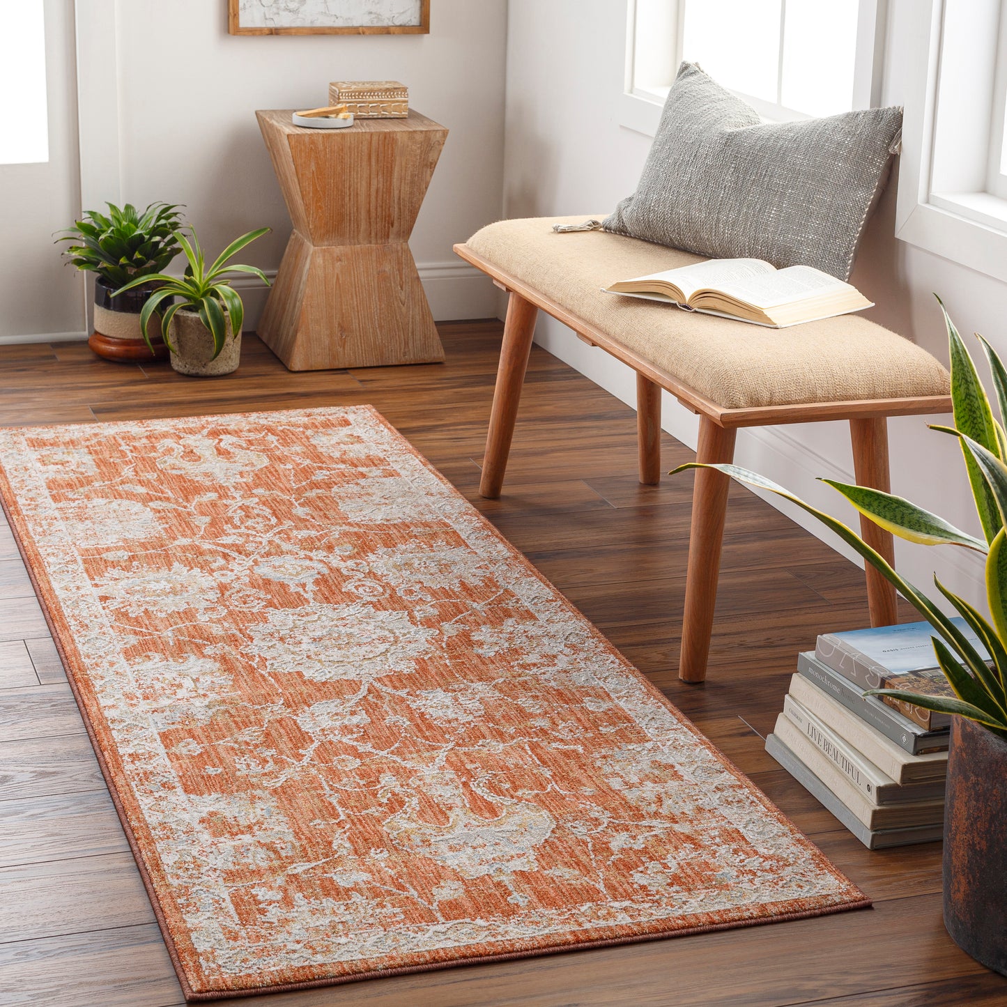 Gatsby Rug in Tangerine