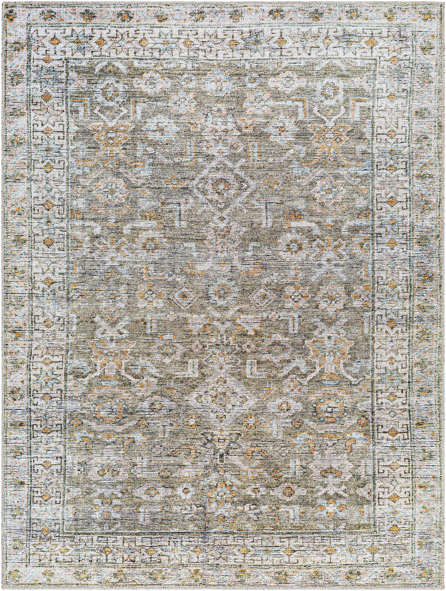 Darling Rug in Olive/Multi