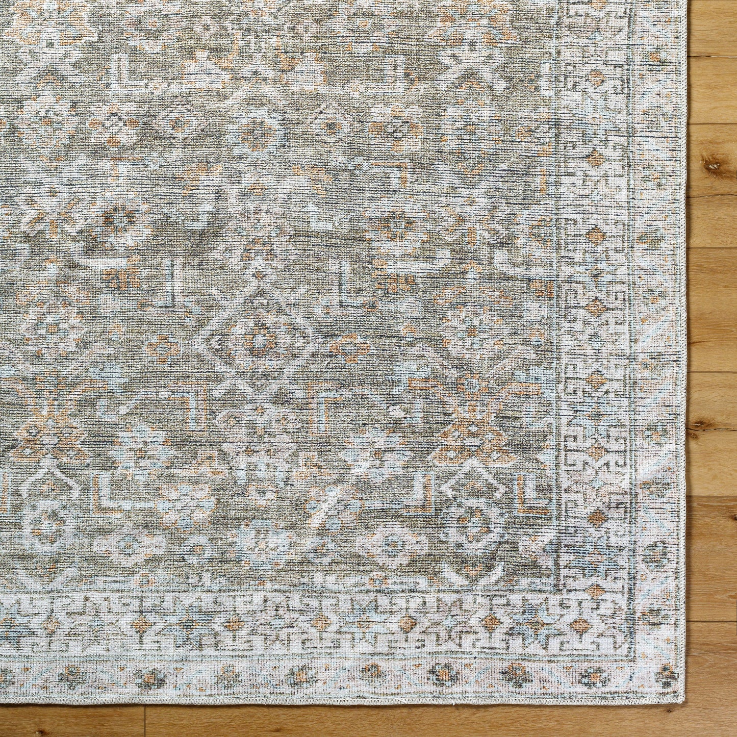 Darling Rug in Olive/Multi