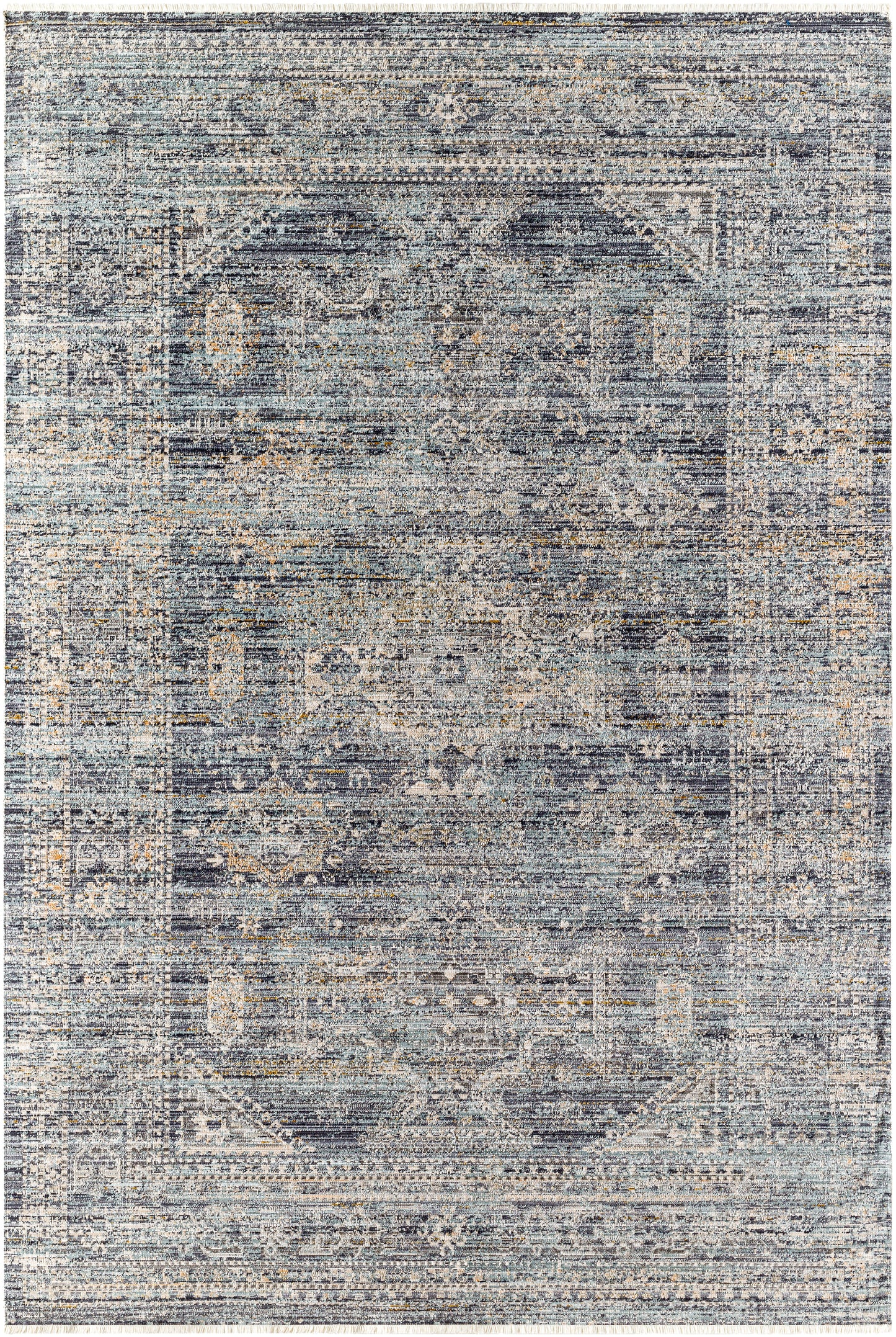 Margaret Rug in Denim/Silver