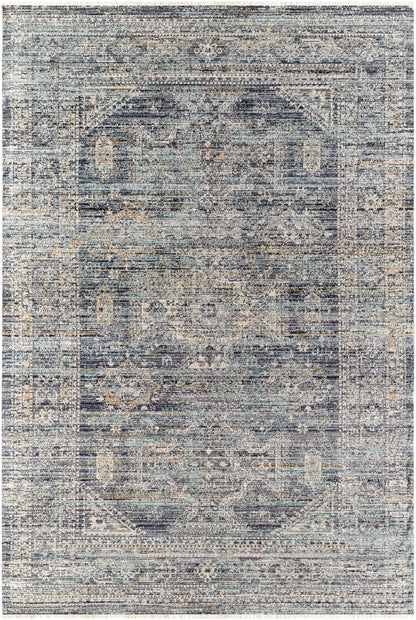 Margaret Rug in Denim/Silver